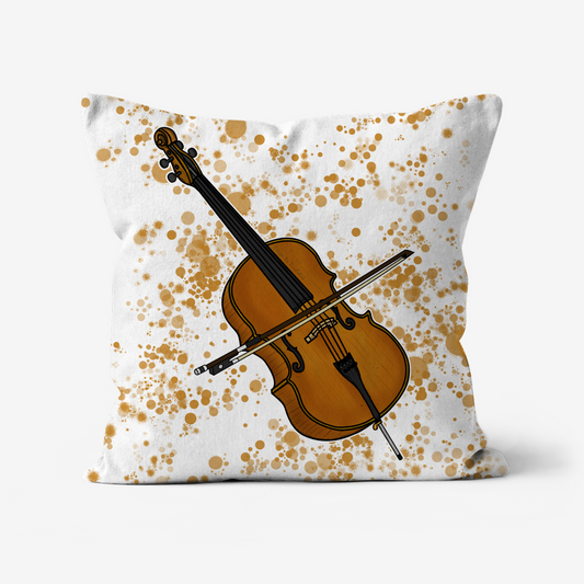 Cello Cushion - Cellist Gift - Musician Home Decor