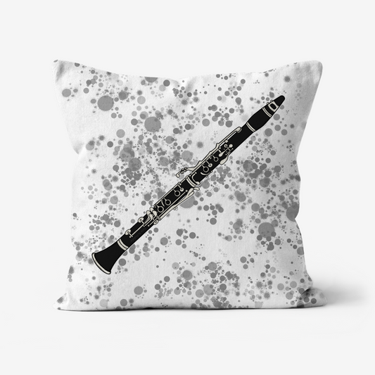 Clarinet Cushion - Clarinetist Gift - Musician Home Decor